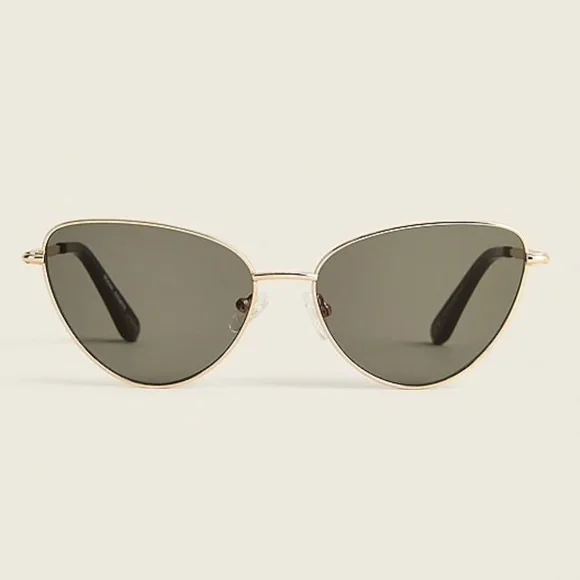 J Crew Metal Cat-eye Sunglasses in Gold Forest J.Crew Bungalow cat-eye sunglasses | Wardrobe Icons main image 4